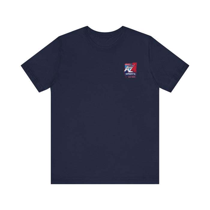 A to Z Sports Ole Miss Distressed Pocket T-Shirt