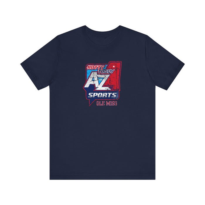 A to Z Sports Ole Miss Distressed T-Shirt