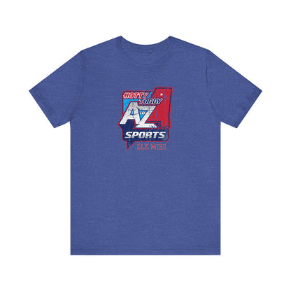 A to Z Sports Ole Miss Distressed T-Shirt
