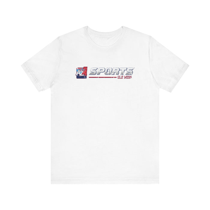 A to Z Sports Ole Miss Horizontal Distressed T-Shirt