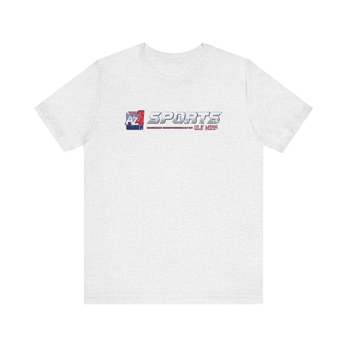 A to Z Sports Ole Miss Horizontal Distressed T-Shirt