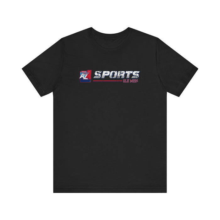 A to Z Sports Ole Miss Horizontal Distressed T-Shirt