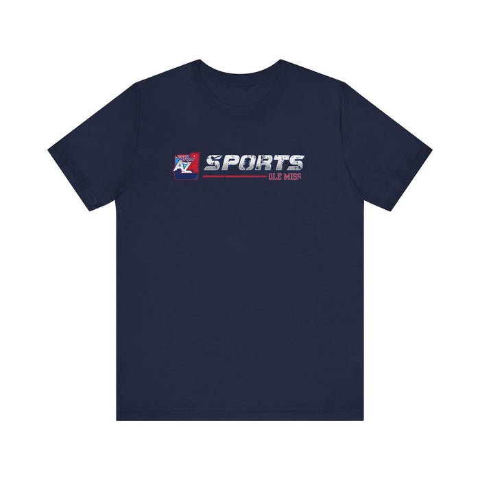 A to Z Sports Ole Miss Horizontal Distressed T-Shirt