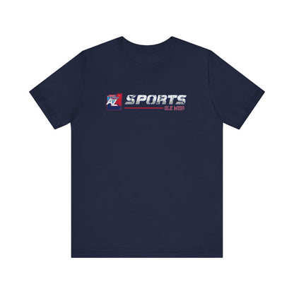 A to Z Sports Ole Miss Horizontal Distressed T-Shirt