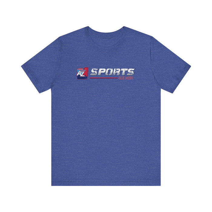 A to Z Sports Ole Miss Horizontal Distressed T-Shirt