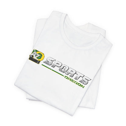 A to Z Sports Oregon Distressed Horizontal T-Shirt