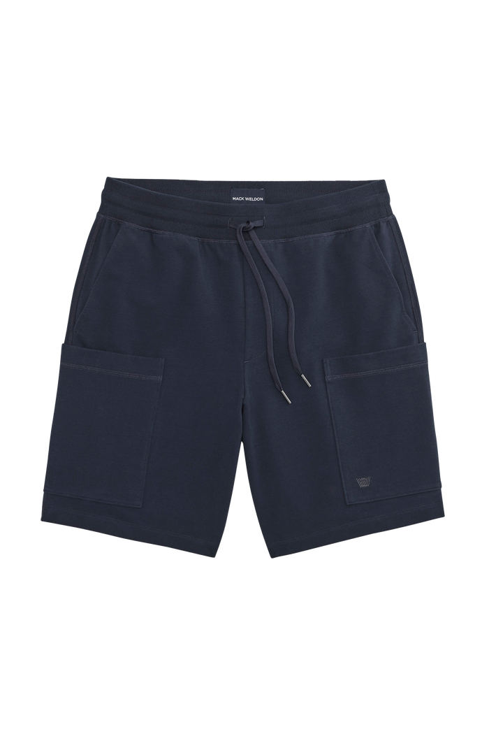 Front view of Ace Cargo Sweatshort in Total Eclipse