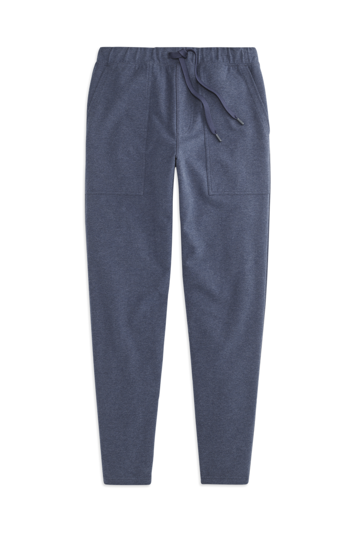 Front view of Ace Carpenter Sweatpant in Navy Heather