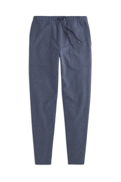Front view of Ace Carpenter Sweatpant in Navy Heather