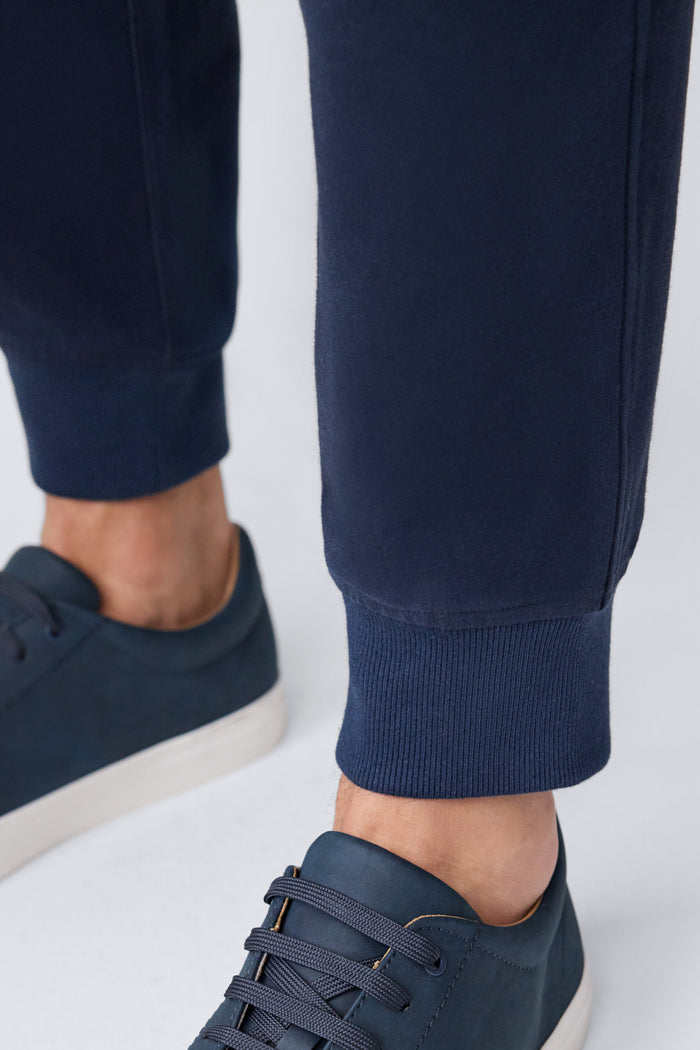 Detailed cuff of Ace Relaxed Sweatpant in Total Eclipse