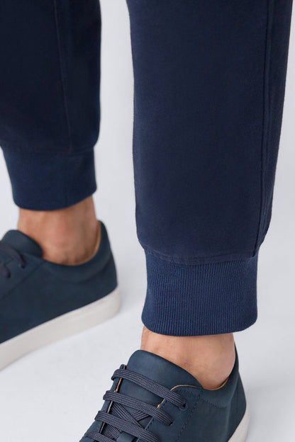 Detailed cuff of Ace Relaxed Sweatpant in Total Eclipse