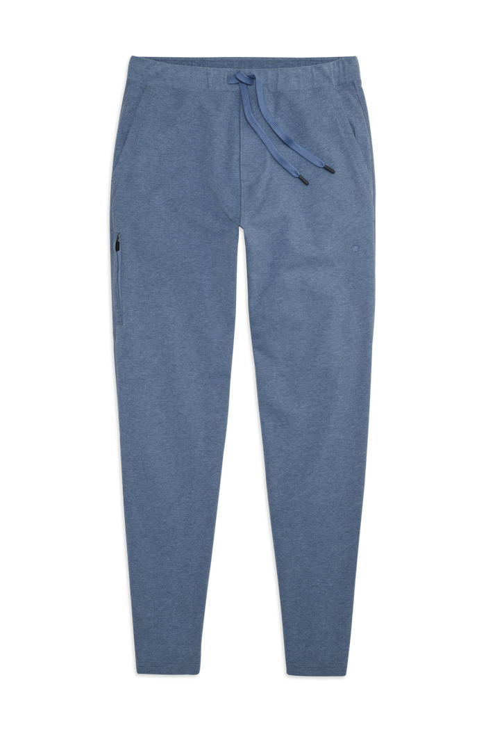 Front view of Ace Sweatpant in Ice Storm Heather
