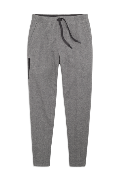 Front view of Ace Sweatpant in Dark Grey - Herringbone