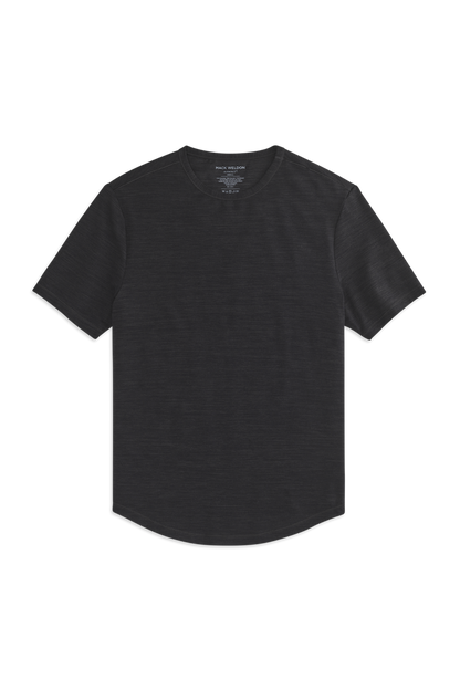 Anthracite | Front view of AIRKNITx Crew Neck T-Shirt in Anthracite