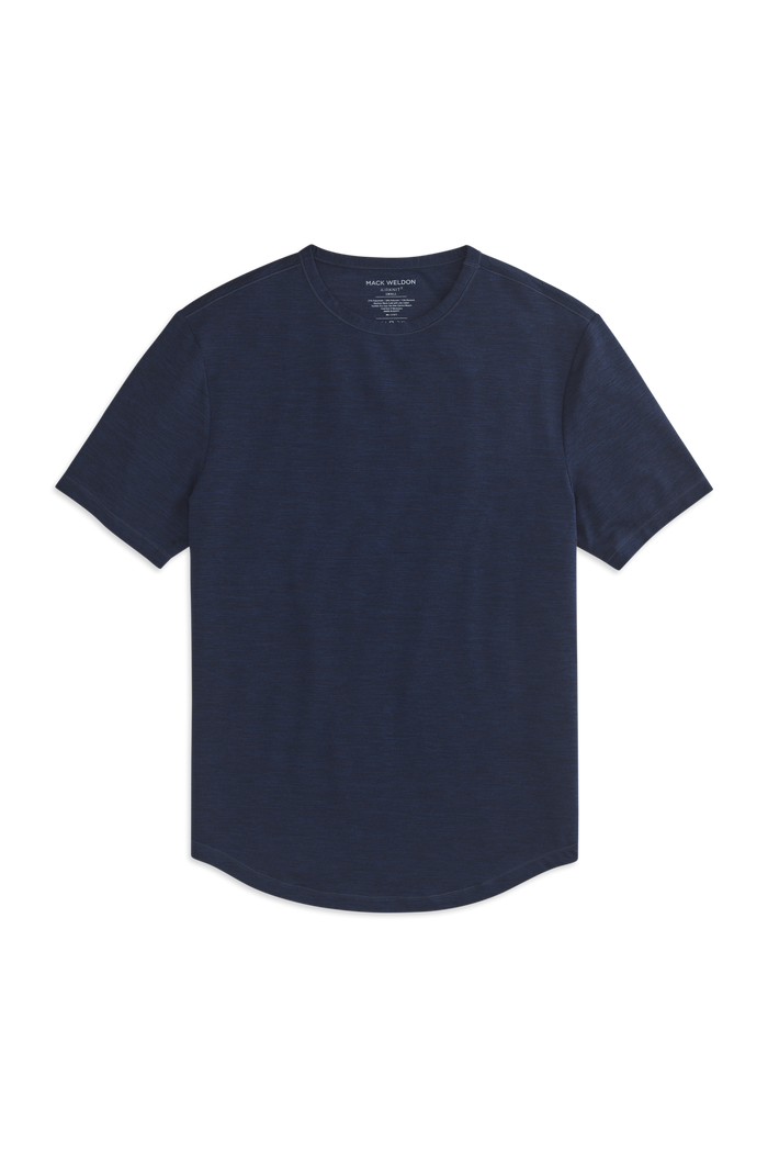 Total Eclipse | Front view of AIRKNITx Crew Neck T-Shirt in Total Eclipse