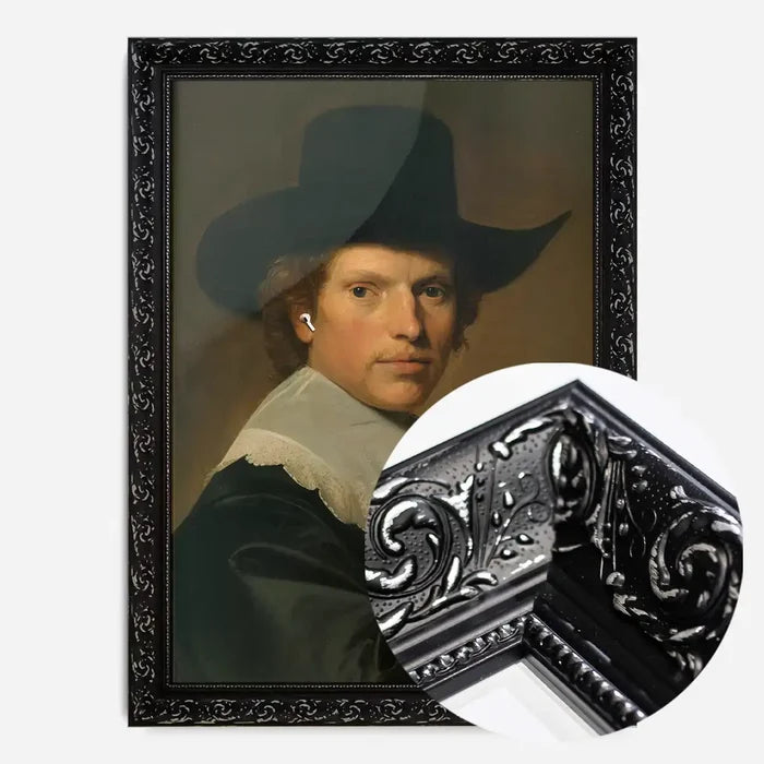 21x30cm | 8¼ x 11¾in / Black Ornate Frame