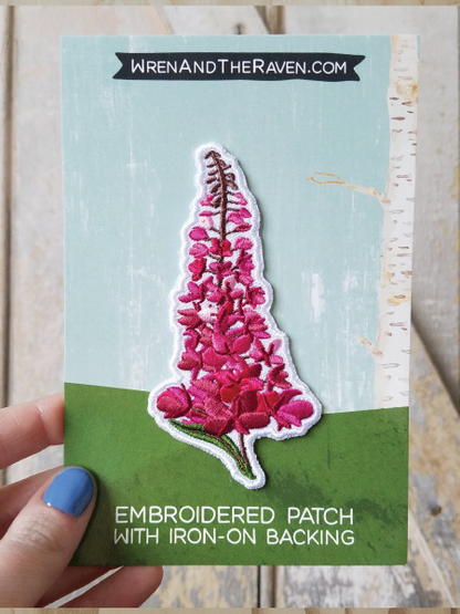 Alaska Flower Embroidered Patch