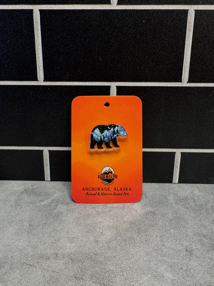 Alaska Wild & Free Pins