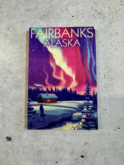 Alaska Wooden Magnets