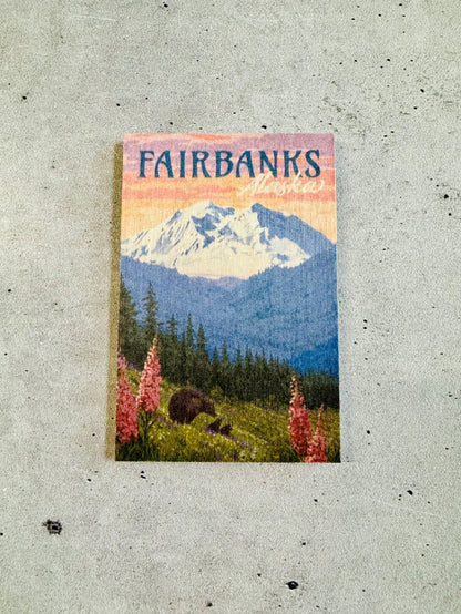 Alaska Wooden Magnets