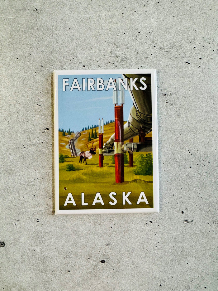 Alaska Wooden Magnets