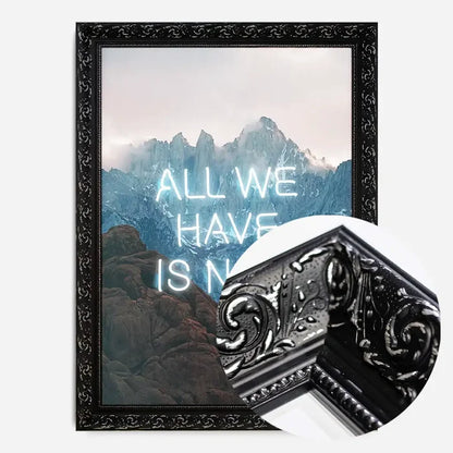 21x30cm | 8¼ x 11¾in / Black Ornate Frame