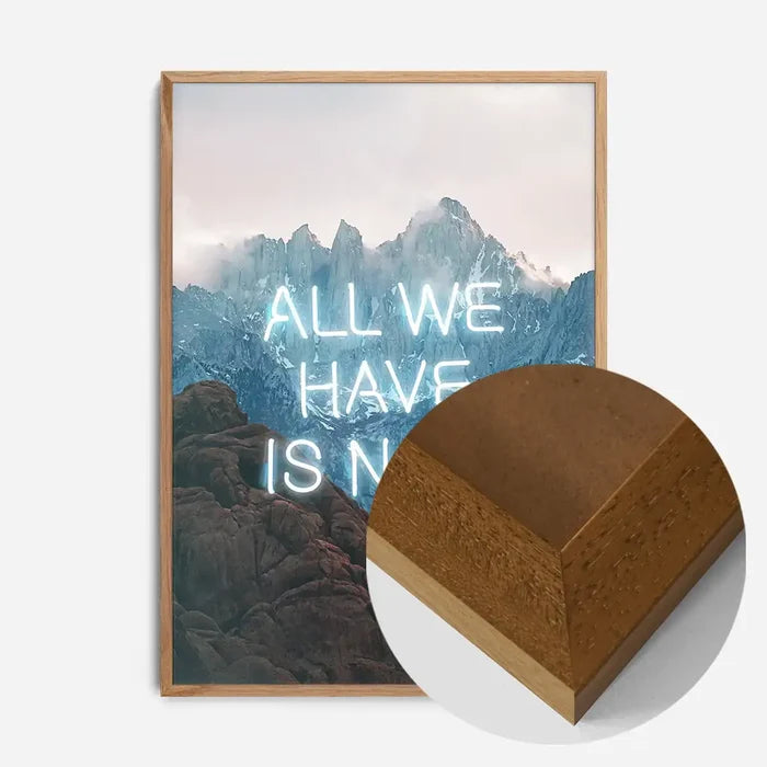 21x30cm | 8¼ x 11¾in / Oak Wood Frame