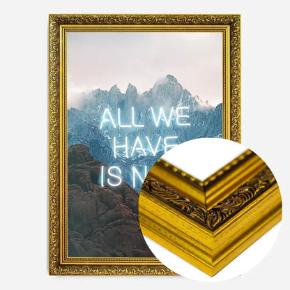 21x30cm | 8¼ x 11¾in / Gold Ornate Frame