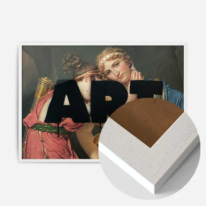 21x30cm | 8¼ x 11¾in / White Wood Frame