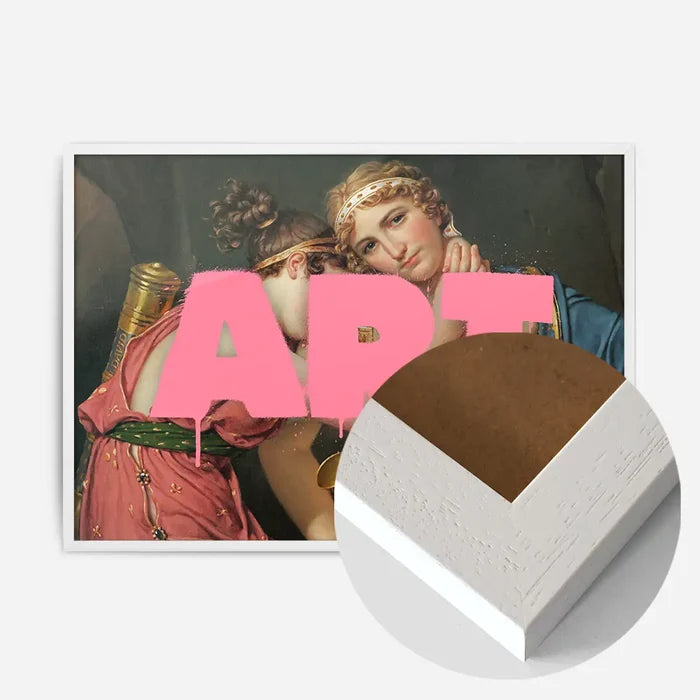21x30cm | 8¼ x 11¾in / White Wood Frame