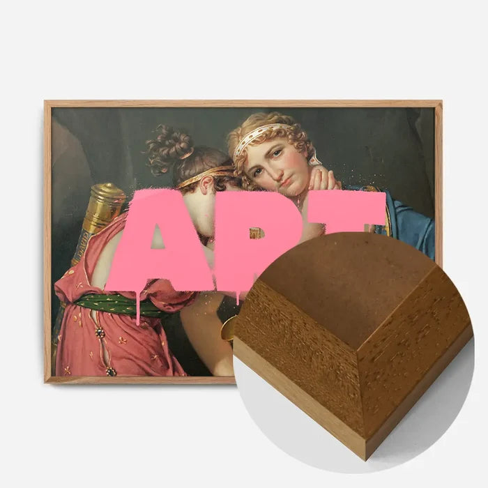 21x30cm | 8¼ x 11¾in / Oak Wood Frame