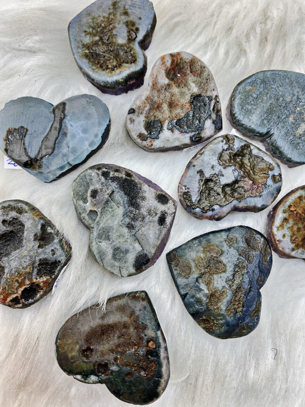 Amethyst Druzy Heart - The Bead N Crystal & Enclave Gems
