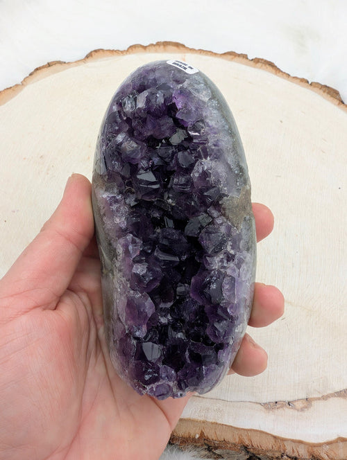 Amethyst Polished Edge Raw Tower #B - Sacramento Crystal Co.