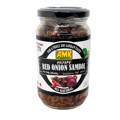 AMK Crispy Red Onion Sambol 200g Sri Lankan style crunchy onion condiment in sealed pouch