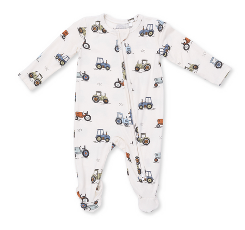 Angel Dear 2 Way Zipper Footie in Future Farmer