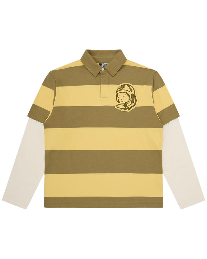 Applique Astro Layered Stripe LS Rugby Shirt