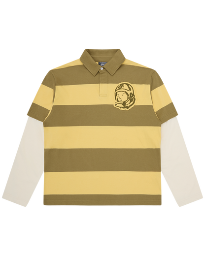 Applique Astro Layered Stripe LS Rugby Shirt