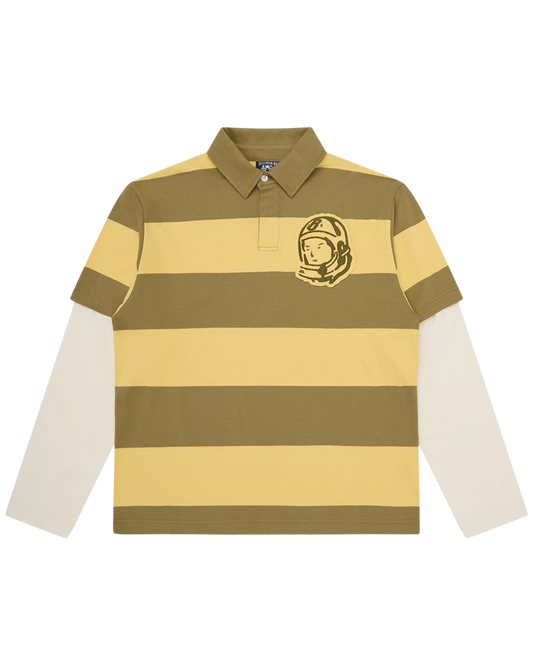 Applique Astro Layered Stripe LS Rugby Shirt