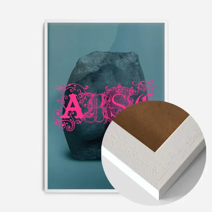 21x30cm | 8¼ x 11¾in / White Wood Frame
