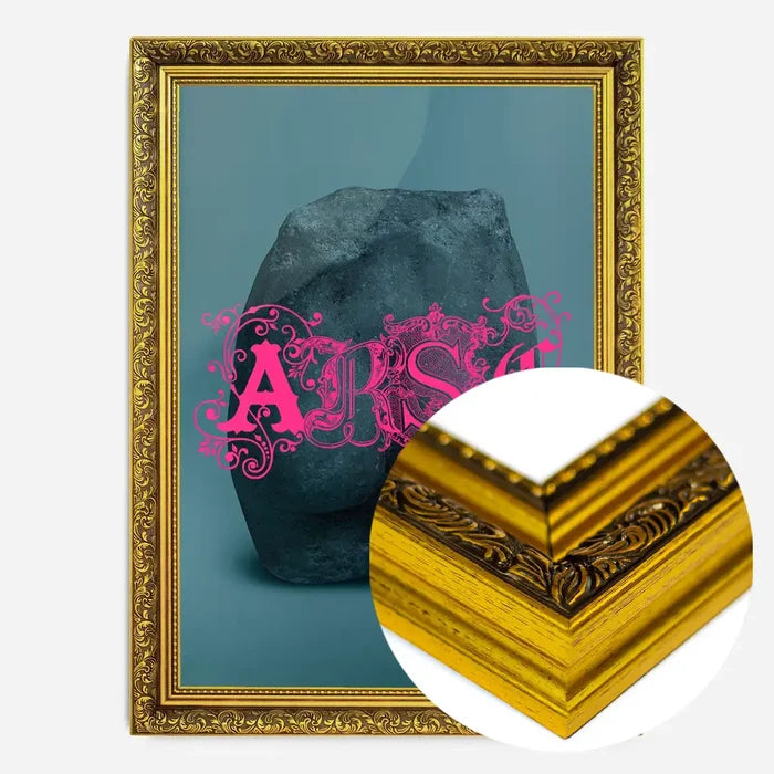 21x30cm | 8¼ x 11¾in / Gold Ornate Frame