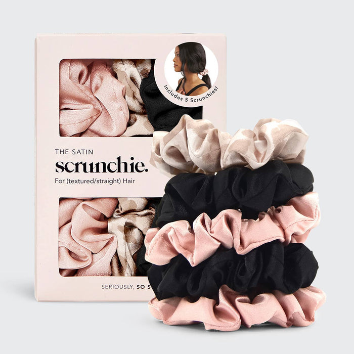 Assorted Satin Sleep Scrunchies 5pc
