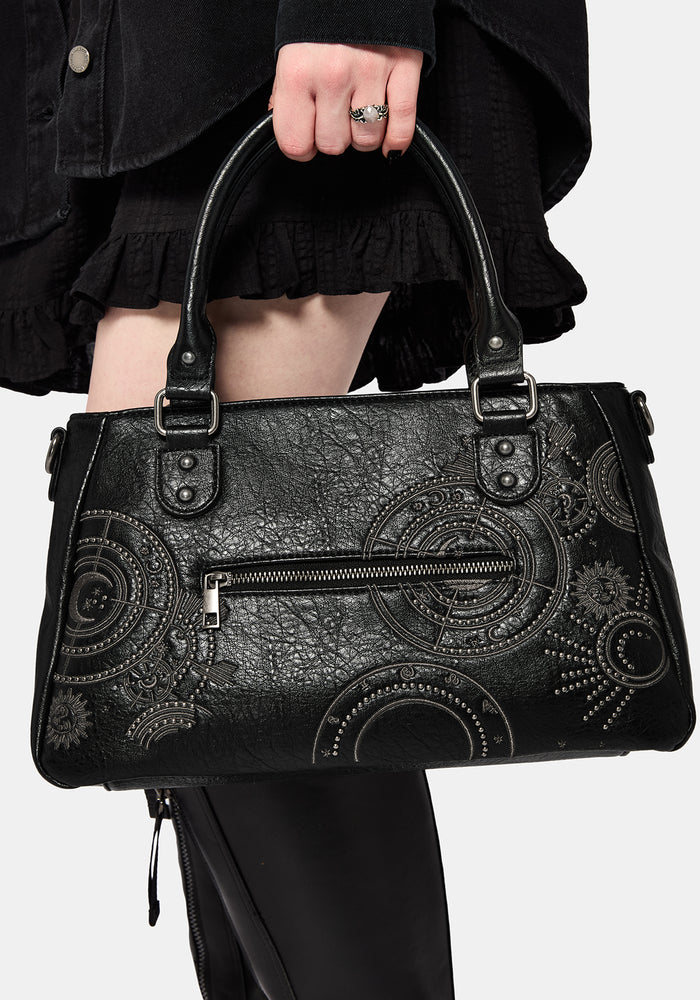 Asterielle Embroidered Rivet Handbag