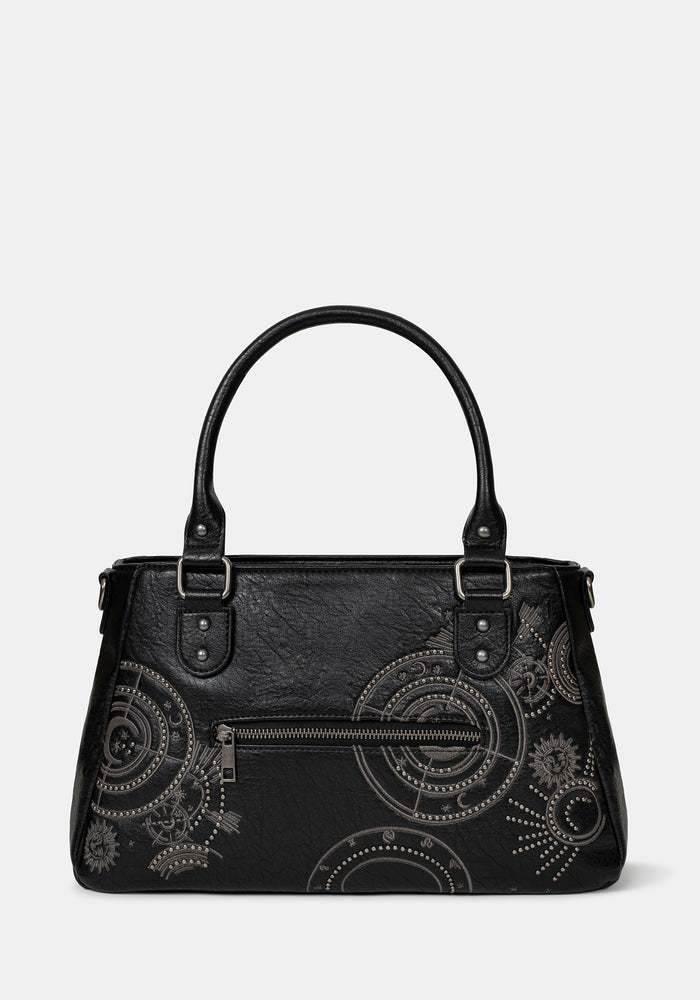 Asterielle Embroidered Rivet Handbag
