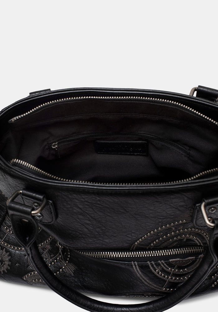 Asterielle Embroidered Rivet Handbag