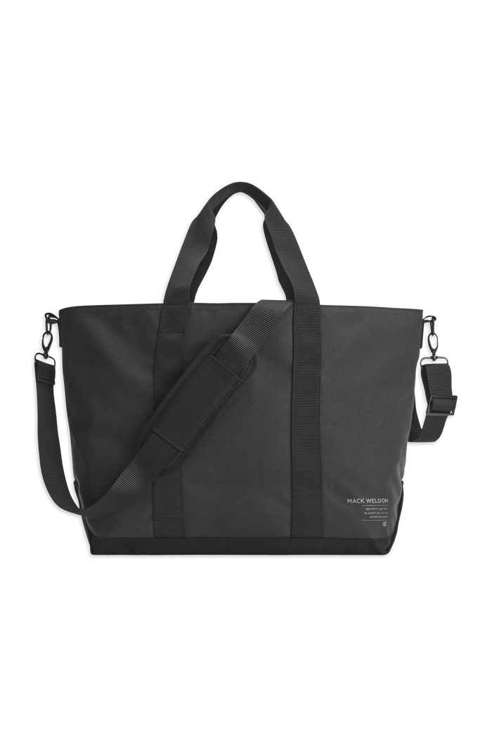 Front view of Atlas Tote in Asphalt