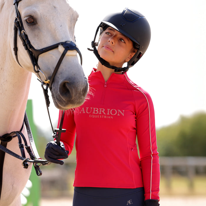 Aubrion Equestrian Long Sleeve Base Layer -Young Rider