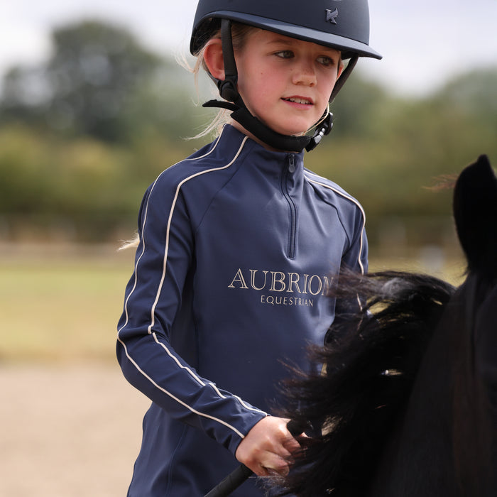 Aubrion Equestrian Long Sleeve Base Layer -Young Rider