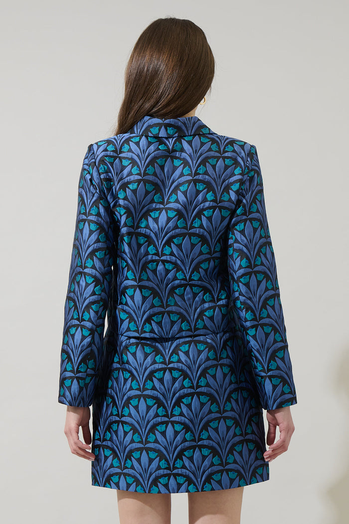 Aurra Jacquard Collared Jacket