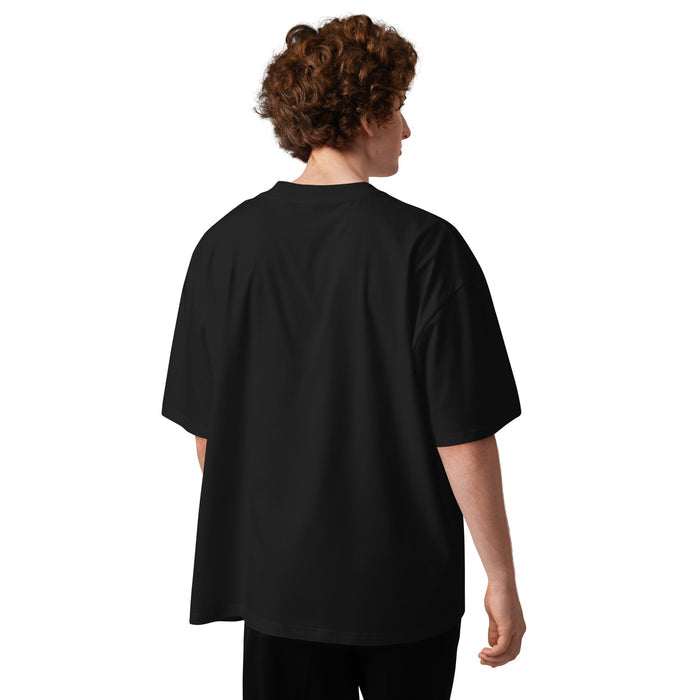 Black Graphic Tee Shirt with Never Dim To Fit In white front design