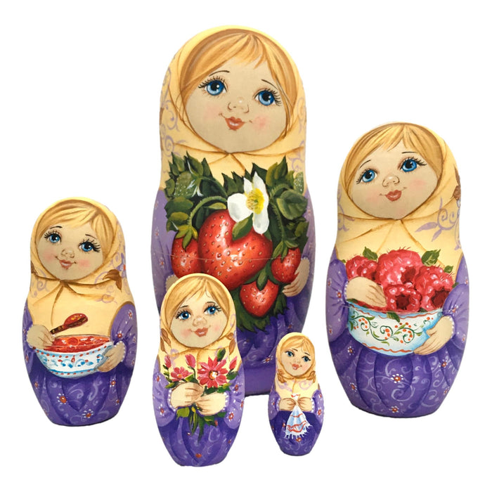 Russian dolls lavender
